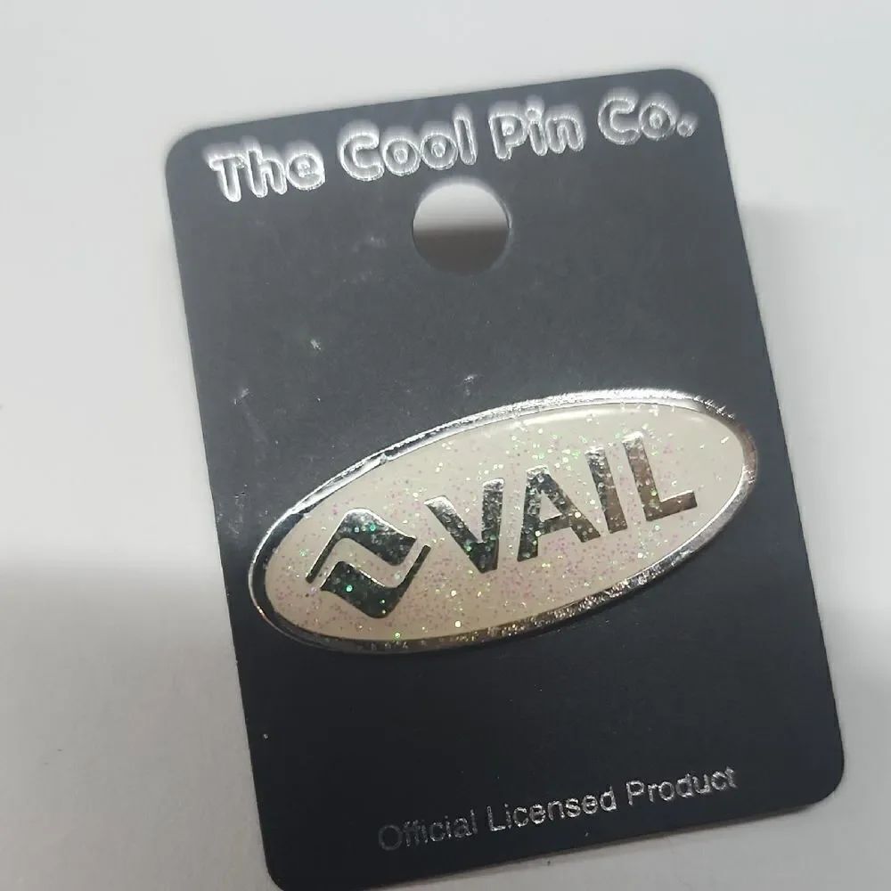Vail Glitter Pin by The cool pin co
